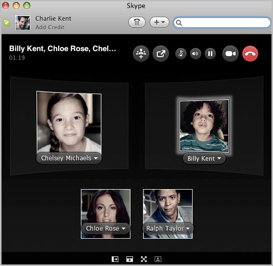 group video call window